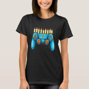 T-shirt Retro Gamepad Happy Hanoukka Pajama Family Matchi