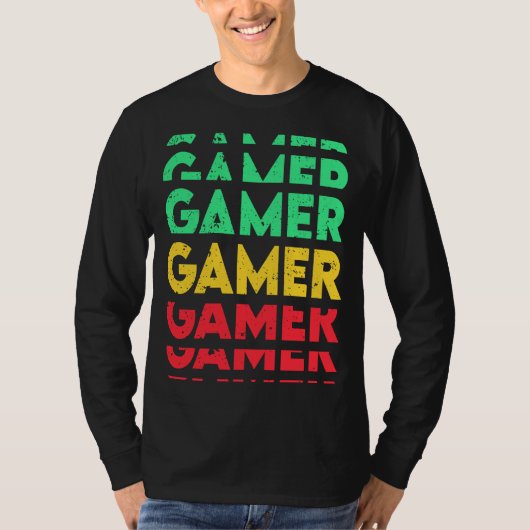 T-shirt Retro Gamer (Devant)