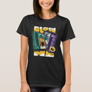 T-shirt Retro Gamer Blow Me Cartridge Humour
