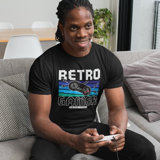 T-shirt Retro Gamer - Jeu vidéo
