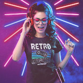 T-shirt Retro Gamer - Jeu vidéo