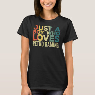 T-shirt Retro Gamer Vêtements Citation de jeu pour les gam