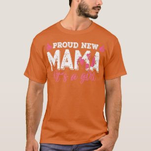 T-shirt Rétro Genre Révéler Fier Nouvelle Maman C'est une 