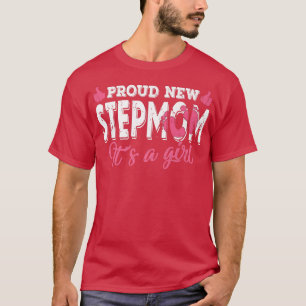 T-shirt Rétro Genre Révéler Fière Nouveau Stepmaman C'est 