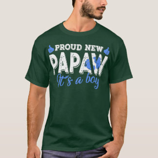 T-shirt Retro Genre Révéler Fière Nouvelle Papaw C'est un 