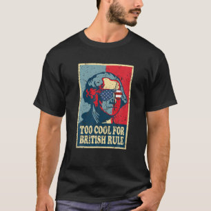T-shirt Retro George Washington Cool Pour La 4E Règle Brit
