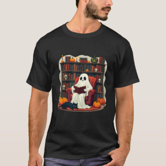 T-shirt Retro Ghost Lecture Livres Librairie Ghost