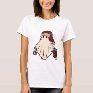 T-shirt Retro Ghost Père Noël Noël Noël Noël Noël Noël Noë