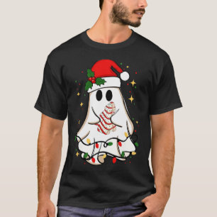 T-shirt Retro Ghost Père Noël Noël Noël Noël Noël Noël Noë