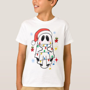 T-shirt Retro Ghost Père Noël Noël Noël Noël Noël Noël Noë
