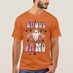 T-shirt Retro Ghoul Gang Ghost Boo Floral Éffrayant Vibes