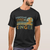 T-shirt Retro Gingerbread Cookie Holiday Design (Devant)