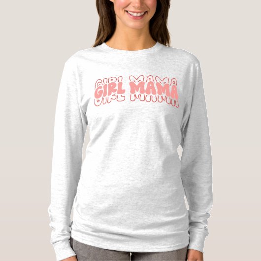 T-shirt Retro Girl Mama (Devant)