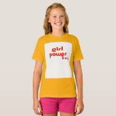 T-shirt Retro Girl Power (Devant entier)