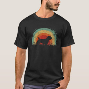 T-shirt Retro Glen De Imaal Terrier Vintage Rainbow Dog Me