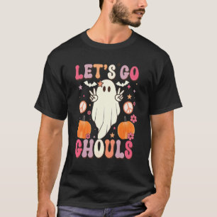 T-shirt Retro Go Ghouls Super Ghost Halloween