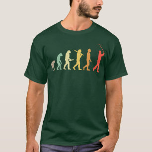 T-shirt Retro Golf Evolution Cadeau Pour Golfers Golf Play