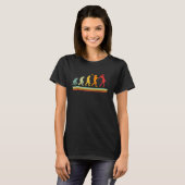 T-shirt Retro Golfing Evolution pour Golf et Golfeur (Devant entier)