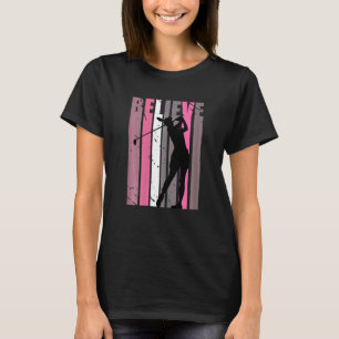 T-shirt Retro Golfing Femmes Kid Golfer Joue Loves Golf C
