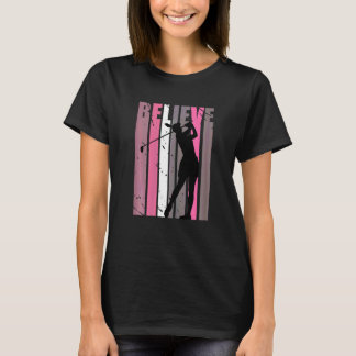 T-shirt Retro Golfing Femmes Kid Golfer Joue Loves Golf C