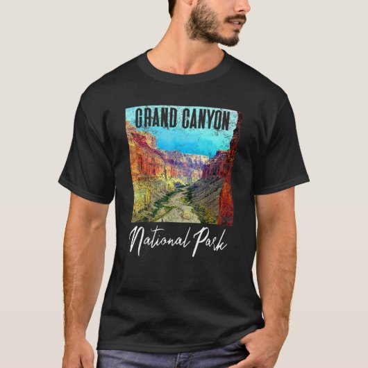 T-shirt Rétro Grand Canyon Parc national de Célébration Am (Devant)