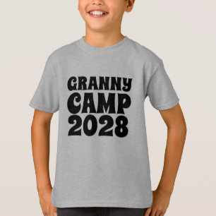 T-shirt Retro Granny Camp Texte Enfants