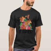 T-shirt Retro Graphic Animal Keeper Zoo Keeper Animal Love (Devant)