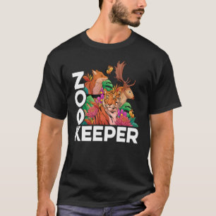 T-shirt Retro Graphic Animal Keeper Zoo Keeper Animal Zoo