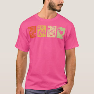 T-shirt Retro Graphisme Jeux Carte Jeux Dice Jeu Nig