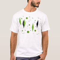 T-shirt Retro Green Diamonds et Starbursts