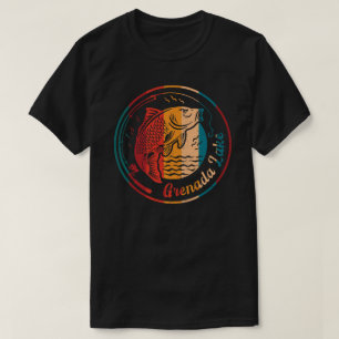 T-shirt Retro Grenade Lac Pêche