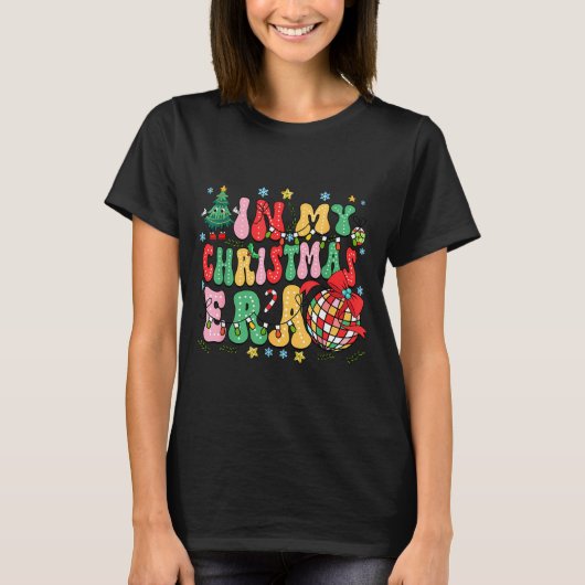 T-shirt Retro Groovy Christmas In My Christmas Era Xmas  (Devant)