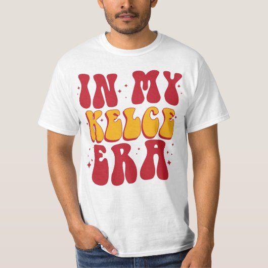 T-shirt Rétro Groovy Dans Mon Ère Kelce (Devant)