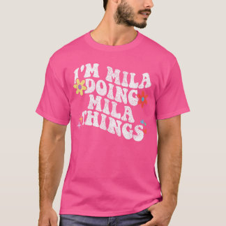 T-shirt Rétro Groovy Im Mila Faisant des Milahings Mères D