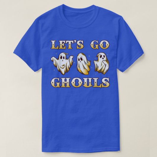 T-shirt Rétro Groovy Let's Go Ghouls Halloween Ghost Costu (Design devant)