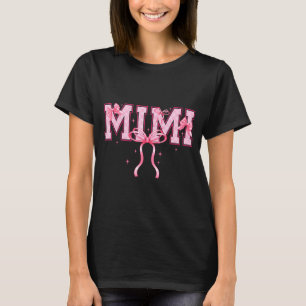 T-shirt Rétro groovy mimi grand-mère nana noeud heureux mè