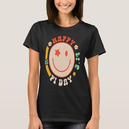 T-shirt Retro Groovy Pi Day 3 14 Pi Symbol Science Math Te (Devant)