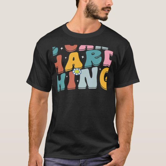 T-shirt Retro Groovy We Can Do Hard Things Back To School  (Devant)