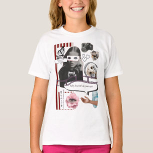 T-shirt Retro Grunge Coquette Aesthetic Photo Collage