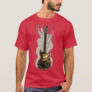 T-shirt Retro Guitar Gift Guitariste Rock Concert Festival
