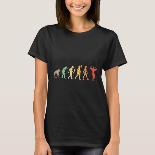 T-shirt Retro Gym Motivation Gift Idea Funny Bodybuilding (Devant)
