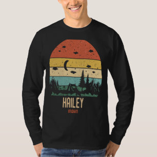 T-shirt Retro Hailey Idaho Mountains Randonnée coucher de