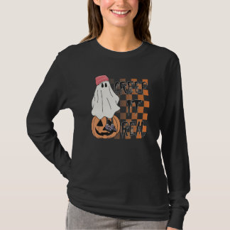 T-shirt Retro Halloween Creep it Real Vintage Ghost Hallow
