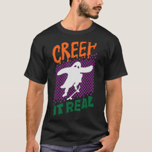 T-shirt Rétro Halloween Creuse Il Véritable Vintage Fantôm