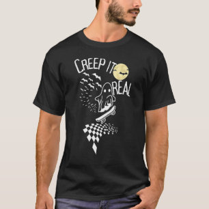 T-shirt Retro Halloween Creuse it Real Vintage Fantôme Hal