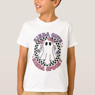 T-shirt Retro Halloween Feelin Kinda Cute Kinda Coupe Éffr