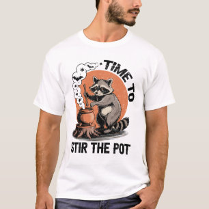 T-shirt Retro Halloween Féral le moment de remuer le pot
