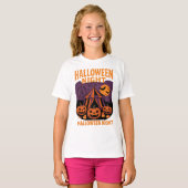 T-shirt Retro Halloween Night Festival Vêtements Unisex (Devant entier)