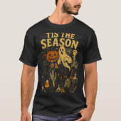 T-shirt Retro Halloween Tis' The Season (Devant)