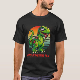 T-shirt Retro Halloween Zombiesaurs Dinosaure Trainer T Re